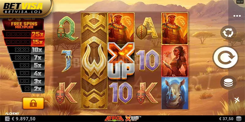 Africa X-up Game nổ hũ được chơi nhiều nhất bởi giao diện thu hút